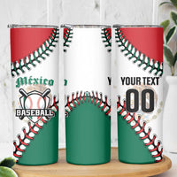 Custom Baseball Mexico Skinny Tumbler Come On Mexican Team