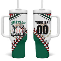 Custom Baseball Mexico Tumbler With Handle Come On Mexican Team