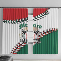 Baseball Mexico Window Curtain Come On Mexican Team