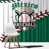Baseball Mexico Window Curtain Come On Mexican Team