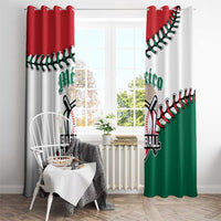 Baseball Mexico Window Curtain Come On Mexican Team