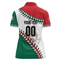 Custom Baseball Mexico Women Polo Shirt Come On Mexican Team