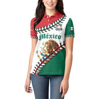 Custom Baseball Mexico Women Polo Shirt Come On Mexican Team