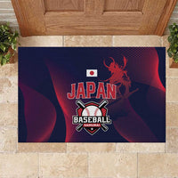Baseball Japan Rubber Doormat Japan Samurai Go Champions