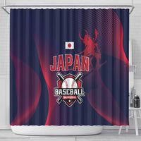 Baseball Japan Shower Curtain Japan Samurai Go Champions