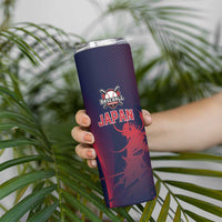 Custom Baseball Japan Skinny Tumbler Japan Samurai Go Champions