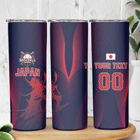 Custom Baseball Japan Skinny Tumbler Japan Samurai Go Champions