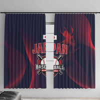 Baseball Japan Window Curtain Japan Samurai Go Champions