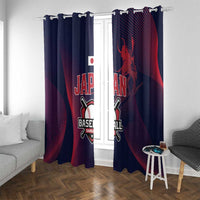 Baseball Japan Window Curtain Japan Samurai Go Champions