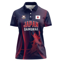Custom Baseball Japan Women Polo Shirt Japan Samurai Go Champions