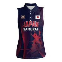 Custom Baseball Japan Women Sleeveless Polo Shirt Japan Samurai Go Champions