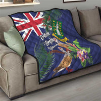 British Virgin Islands Quilt Two Turtle Doves Tropical Flowers