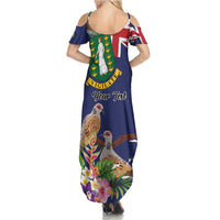 Personalised British Virgin Islands Summer Maxi Dress Two Turtle Doves Tropical Flowers