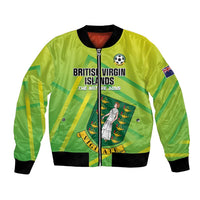 Custom British Virgin Islands Football Bomber Jacket Come On The Nature Boys