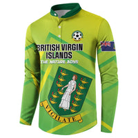 Custom British Virgin Islands Football Button Sweatshirt Come On The Nature Boys