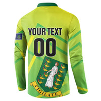 Custom British Virgin Islands Football Button Sweatshirt Come On The Nature Boys