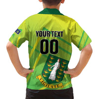 Custom British Virgin Islands Football Family Matching Summer Maxi Dress and Hawaiian Shirt Come On The Nature Boys