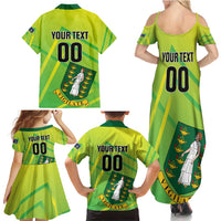 Custom British Virgin Islands Football Family Matching Summer Maxi Dress and Hawaiian Shirt Come On The Nature Boys