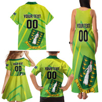 Custom British Virgin Islands Football Family Matching Tank Maxi Dress and Hawaiian Shirt Come On The Nature Boys