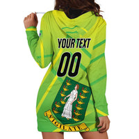 Custom British Virgin Islands Football Hoodie Dress Come On The Nature Boys