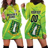 Custom British Virgin Islands Football Hoodie Dress Come On The Nature Boys