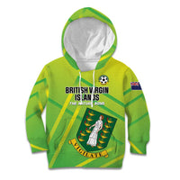 Custom British Virgin Islands Football Kid Hoodie Come On The Nature Boys