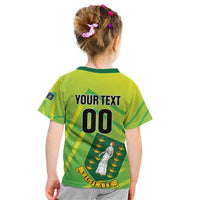 Custom British Virgin Islands Football Kid T Shirt Come On The Nature Boys