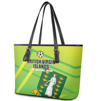 British Virgin Islands Football Leather Tote Bag Come On The Nature Boys