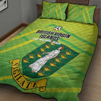 British Virgin Islands Football Quilt Bed Set Come On The Nature Boys