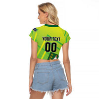 Custom British Virgin Islands Football Raglan Cropped T Shirt Come On The Nature Boys