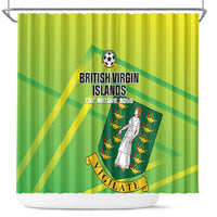 British Virgin Islands Football Shower Curtain Come On The Nature Boys