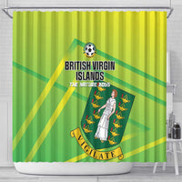 British Virgin Islands Football Shower Curtain Come On The Nature Boys