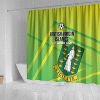 British Virgin Islands Football Shower Curtain Come On The Nature Boys
