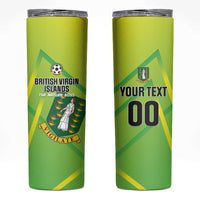 Custom British Virgin Islands Football Skinny Tumbler Come On The Nature Boys