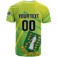 Custom British Virgin Islands Football T Shirt Come On The Nature Boys