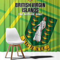 British Virgin Islands Football Window Curtain Come On The Nature Boys
