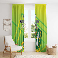 British Virgin Islands Football Window Curtain Come On The Nature Boys