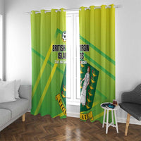 British Virgin Islands Football Window Curtain Come On The Nature Boys
