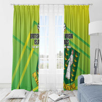 British Virgin Islands Football Window Curtain Come On The Nature Boys