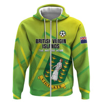 Custom British Virgin Islands Football Zip Hoodie Come On The Nature Boys