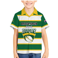Custom British Virgin Islands Rugby Family Matching Mermaid Dress and Hawaiian Shirt Team BVI Go Champions