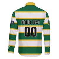 Custom British Virgin Islands Rugby Family Matching Off The Shoulder Long Sleeve Dress and Hawaiian Shirt Team BVI Go Champions