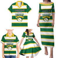 Custom British Virgin Islands Rugby Family Matching Puletasi and Hawaiian Shirt Team BVI Go Champions