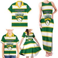 Custom British Virgin Islands Rugby Family Matching Tank Maxi Dress and Hawaiian Shirt Team BVI Go Champions