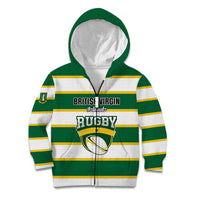Custom British Virgin Islands Rugby Kid Hoodie Team BVI Go Champions
