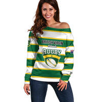 Custom British Virgin Islands Rugby Off Shoulder Sweater Team BVI Go Champions
