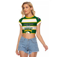 Custom British Virgin Islands Rugby Raglan Cropped T Shirt Team BVI Go Champions