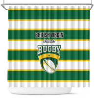 British Virgin Islands Rugby Shower Curtain Team BVI Go Champions