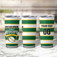 Custom British Virgin Islands Rugby Tumbler Cup Team BVI Go Champions