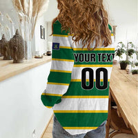 Custom British Virgin Islands Rugby Women Casual Shirt Team BVI Go Champions